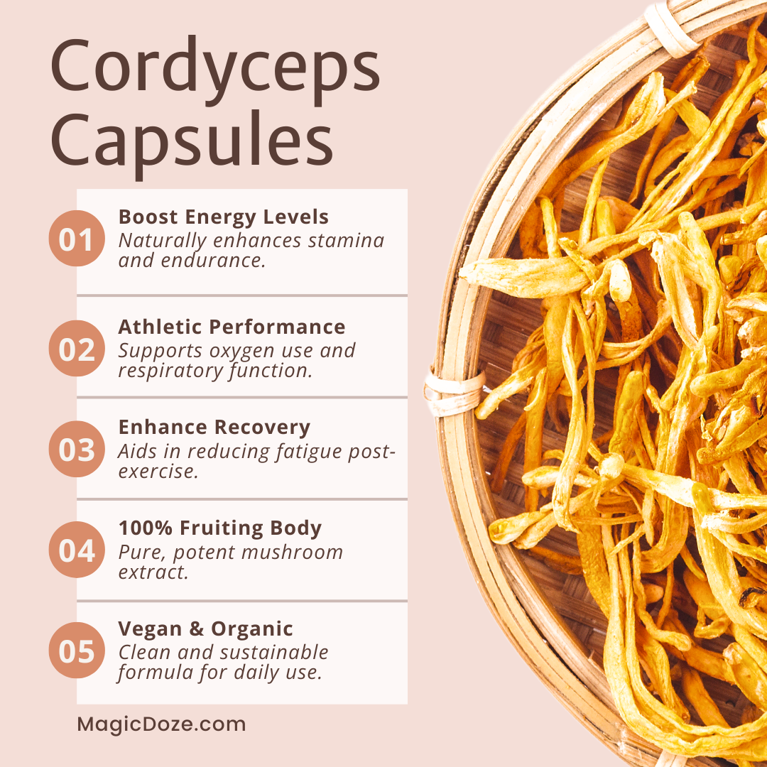 Cordyceps Capsules - Vitalize by Magic Doze™