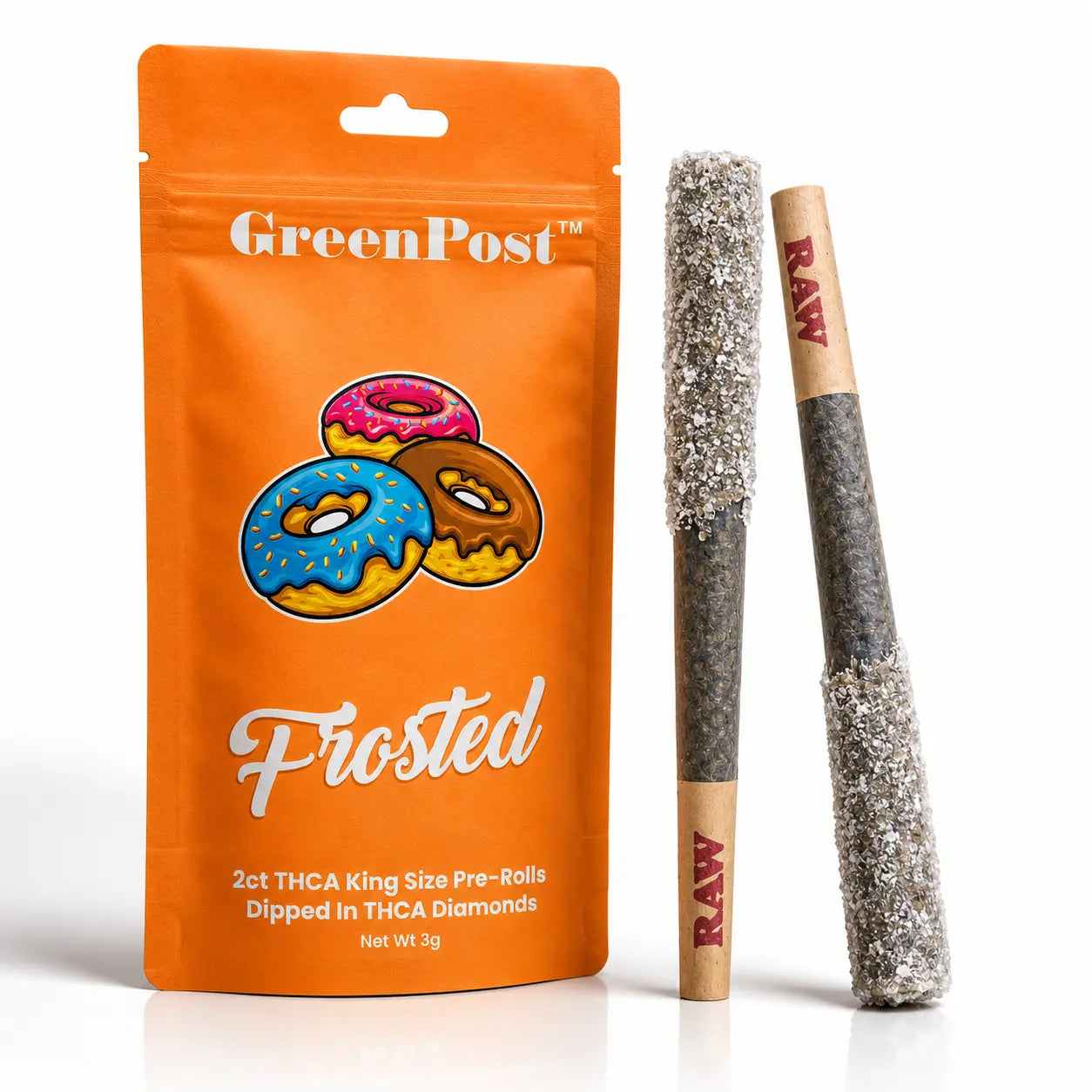 Frosted King-Size: THCA Diamond Pre-Rolls GP Products