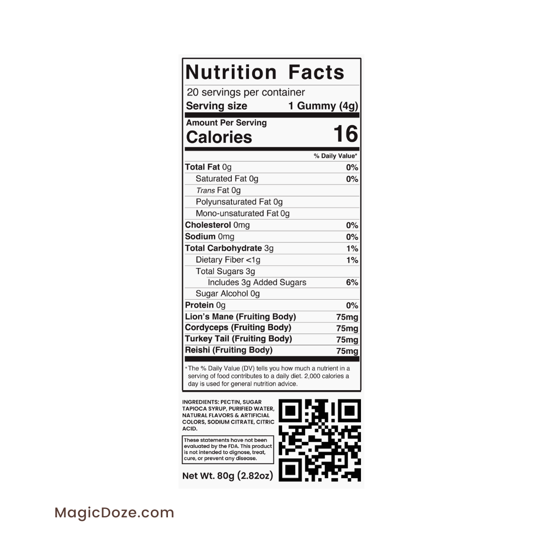 Lion's Mane Gummies (Cherry Tart) - Brain Food by Magic Doze™