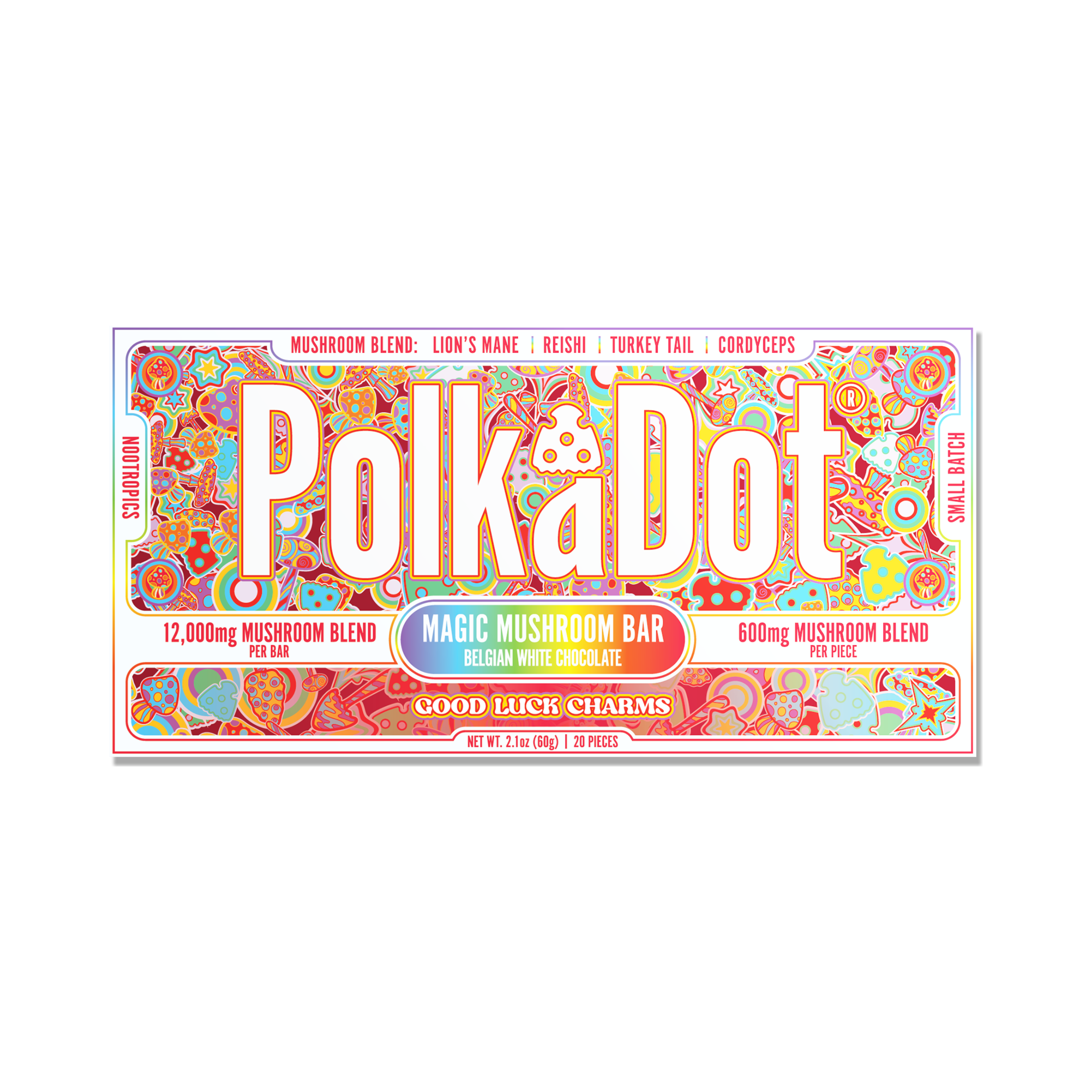 Polka Dot Mushroom Edibles — Chocolate Bars, Gummies and Tablets