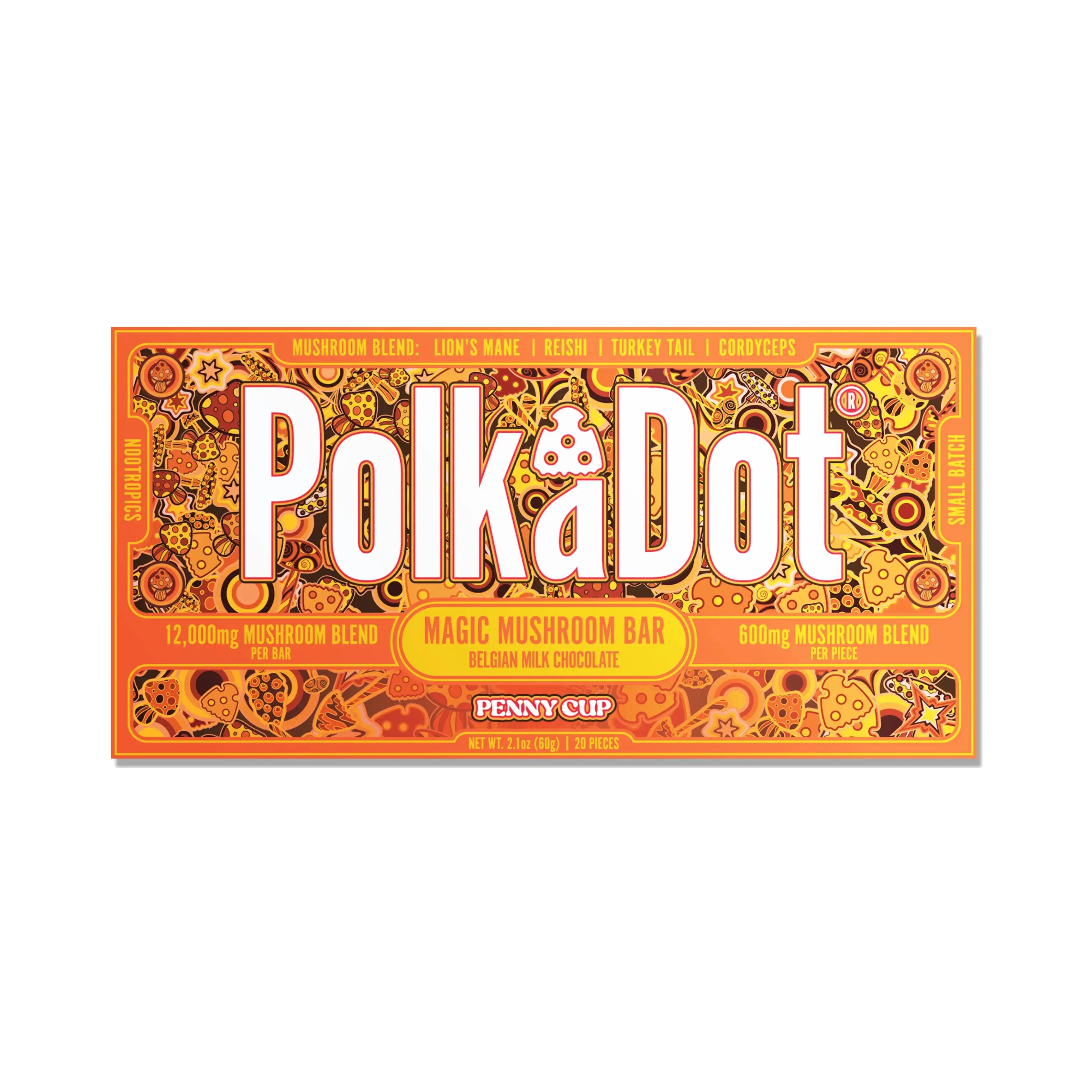 PolkaDot Mushroom Chocolate Bar Penny Cup