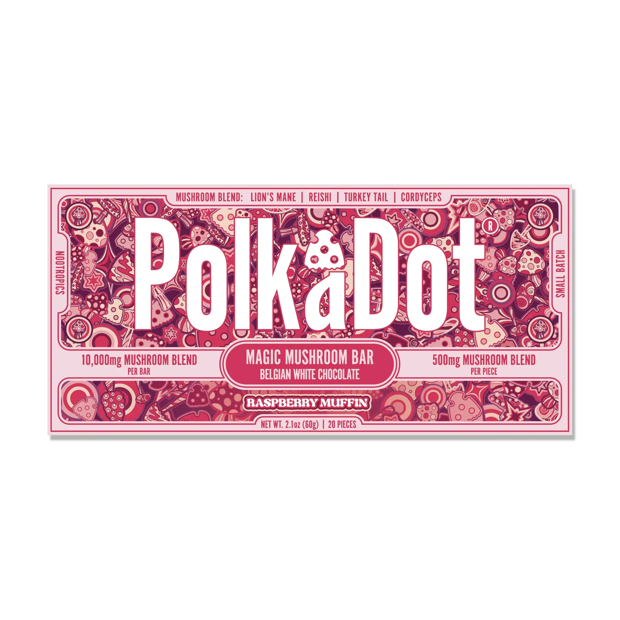 PolkaDot Mushroom Chocolate Bars