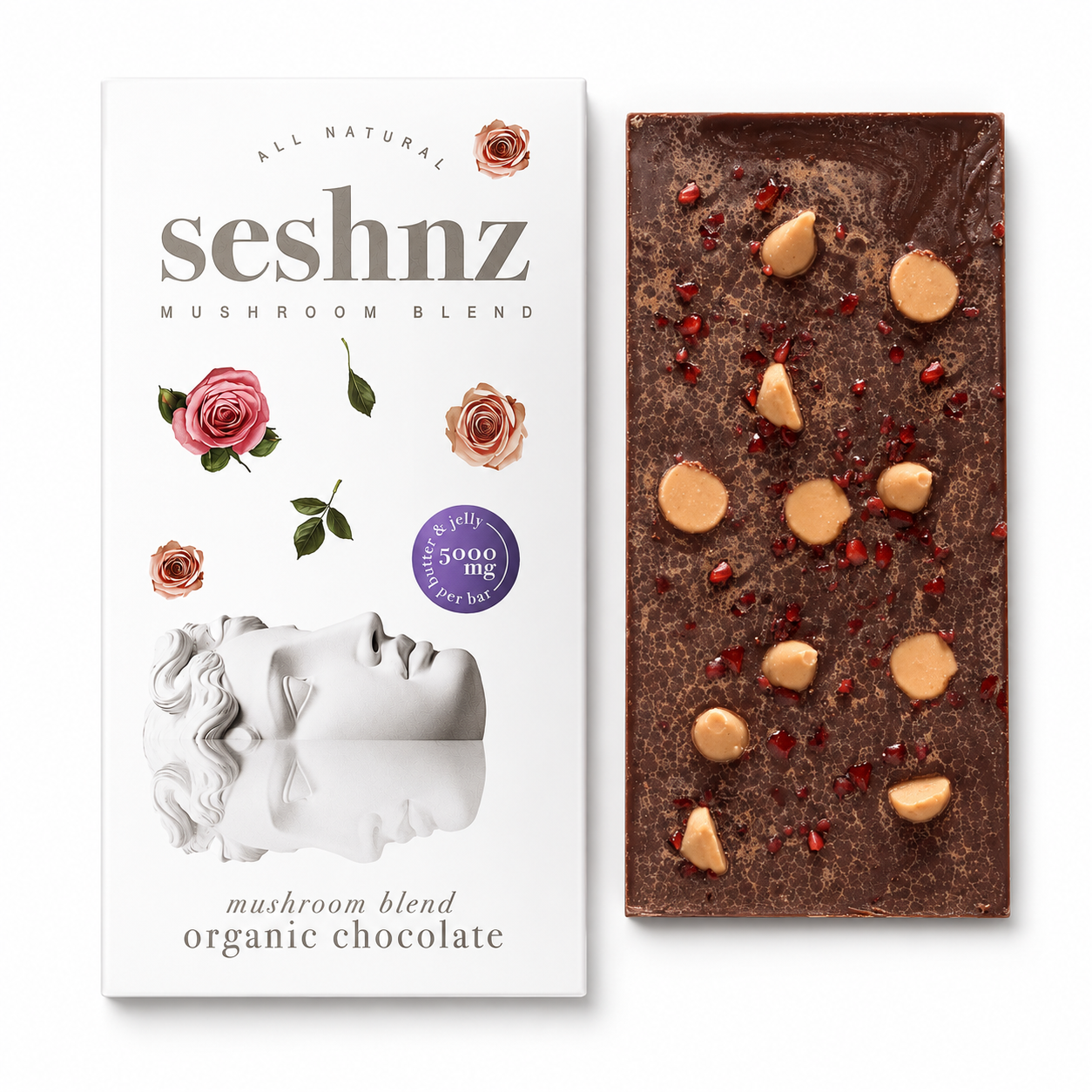 Seshnz Mushroom Chocolate Bar PB&J