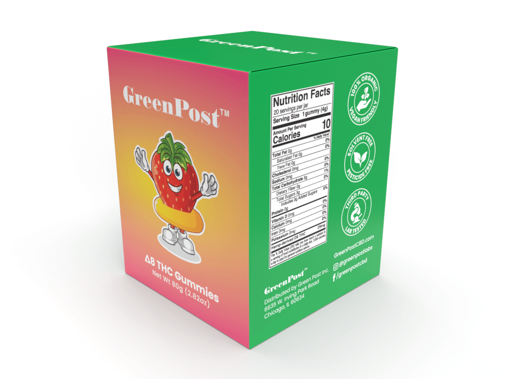 Delta 8 Gummies - GreenPost CBD - www.GreenPostCBD.com