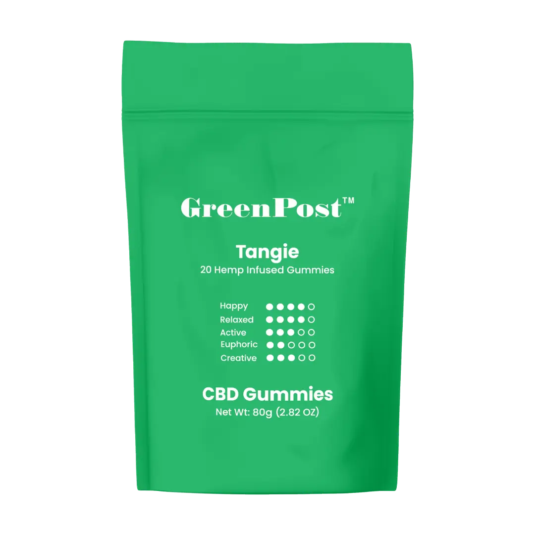 CBD Vegan Gummies 500mg- Tangie ( relax) GreenPost CBD