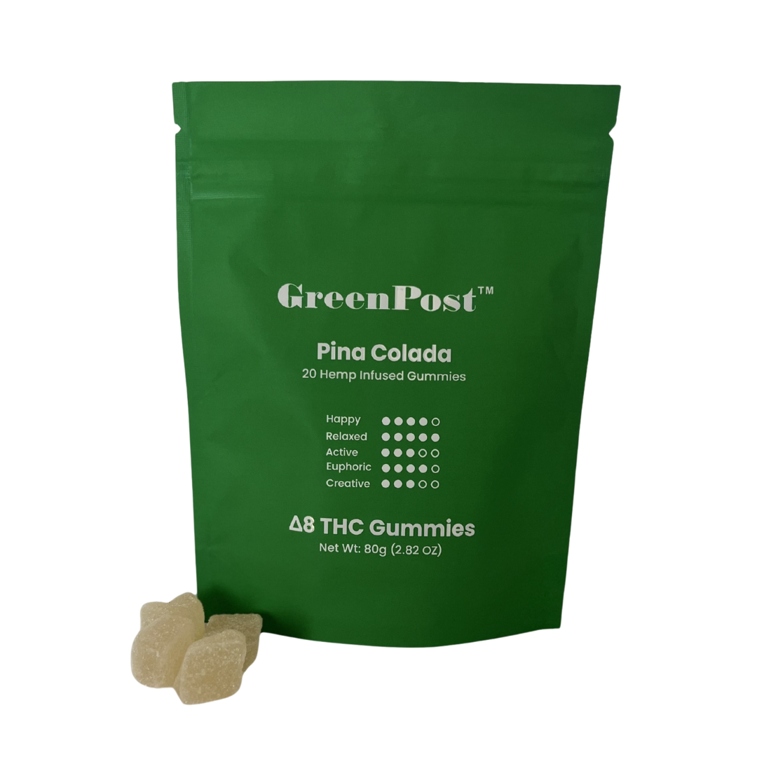 D8 Gummies Vegan 500mg - Pina Colada