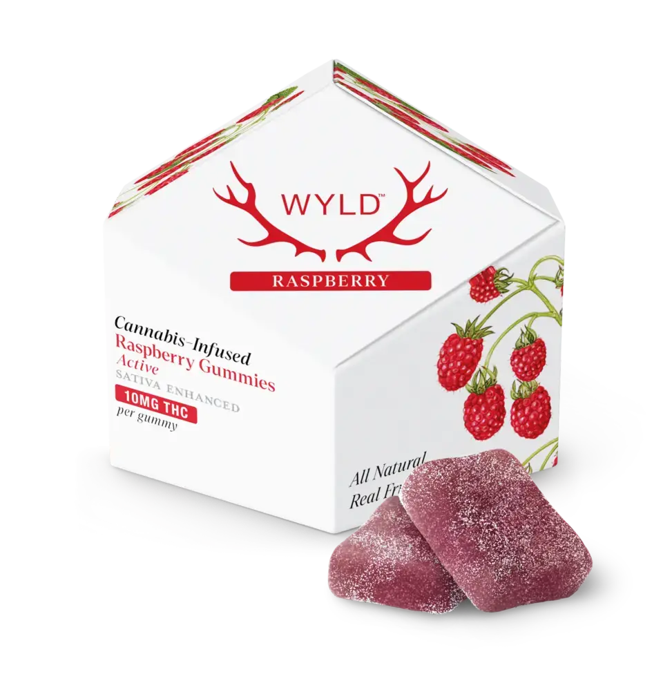 Wyld Delta 9 THC Gummies Raspberry