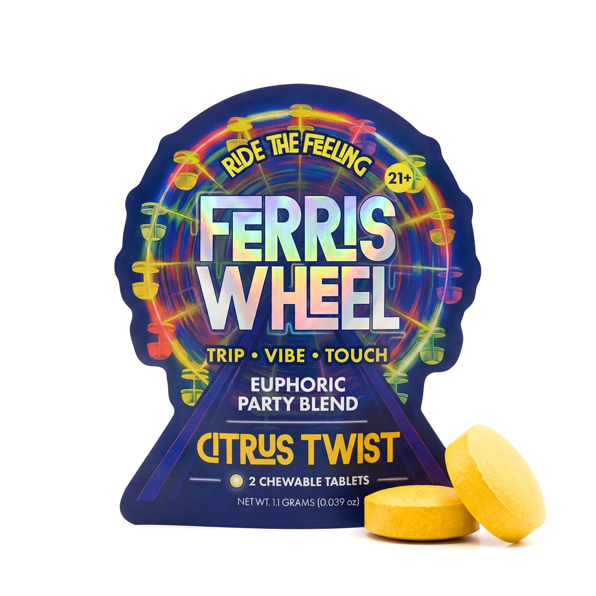 Ferris Wheel Euphoric Party Blend Citrus Twist 2 chewable tablets
