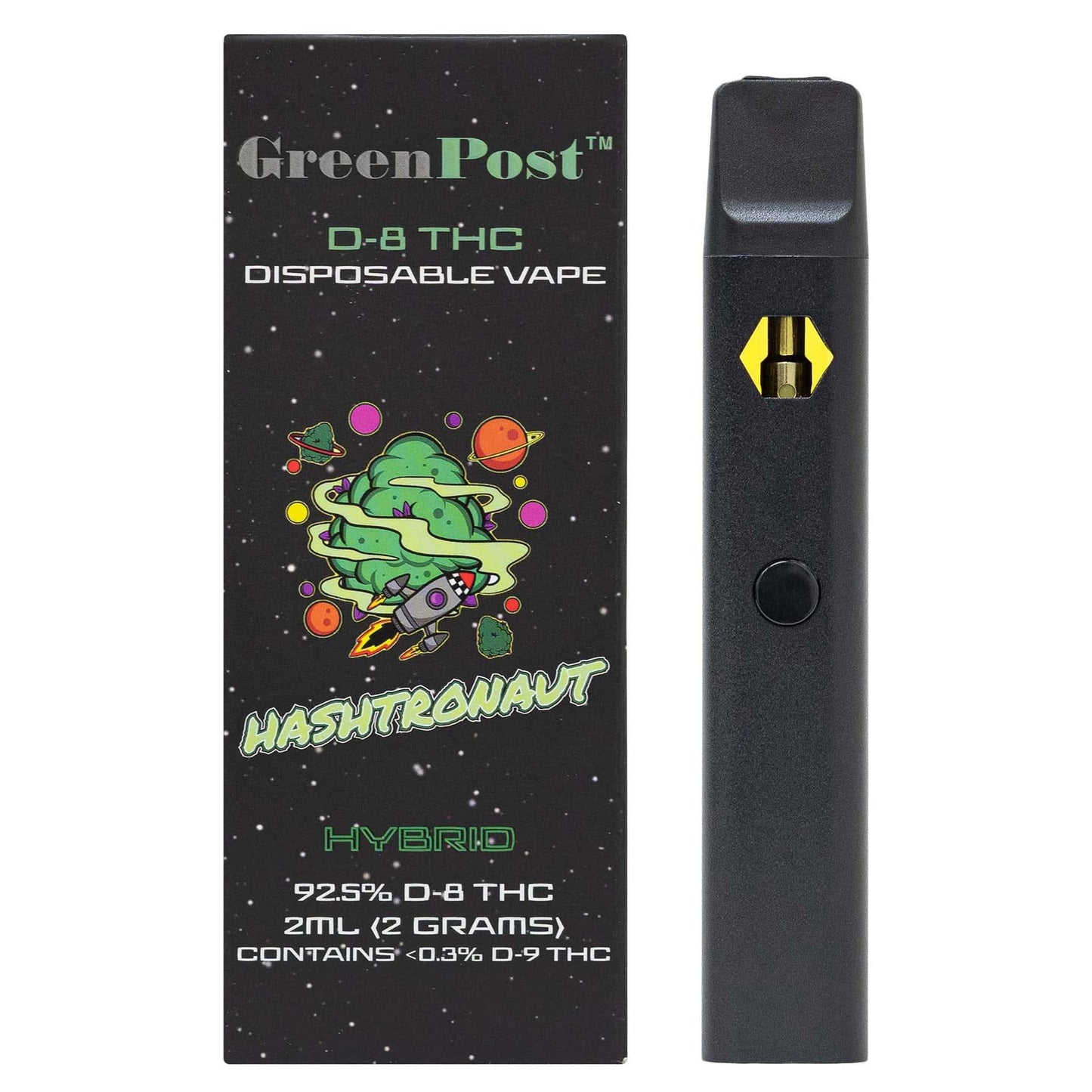 Hashtronaut Delta 8 Disposable Vape (Hybrid) - GreenPost CBD - www.GreenPostCBD.com
