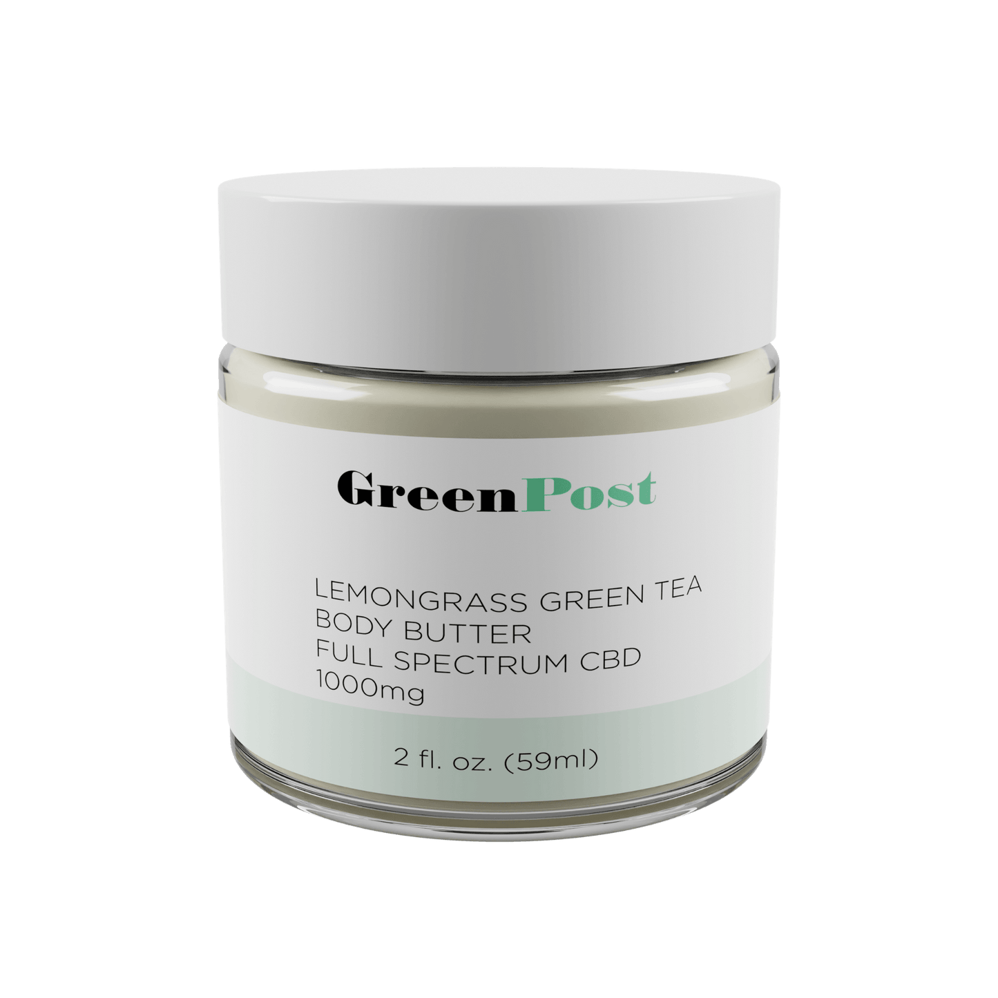 Lemongrass Green Tea Body Butter 1000MG - GreenPost CBD - www.GreenPostCBD.com