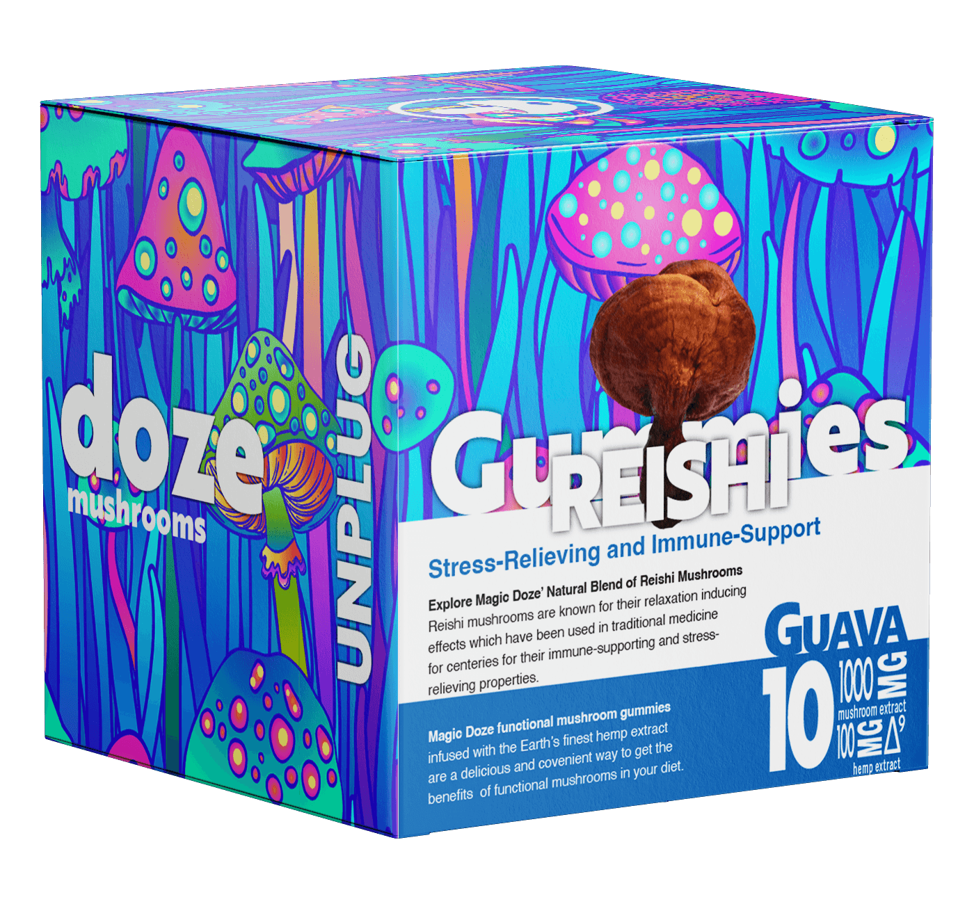 Reishi with Delta 9 THC (Guava) - Unplug by Magic Doze™