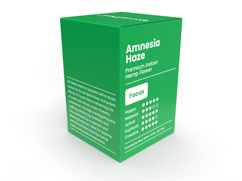 Amnesia Haze Delta 8 THC Flower (Sativa) - GreenPost CBD - www.GreenPostCBD.com