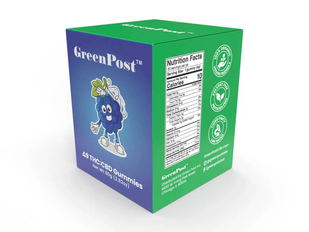 Delta 9 THC Gummies 400mg - GreenPost CBD - www.GreenPostCBD.com