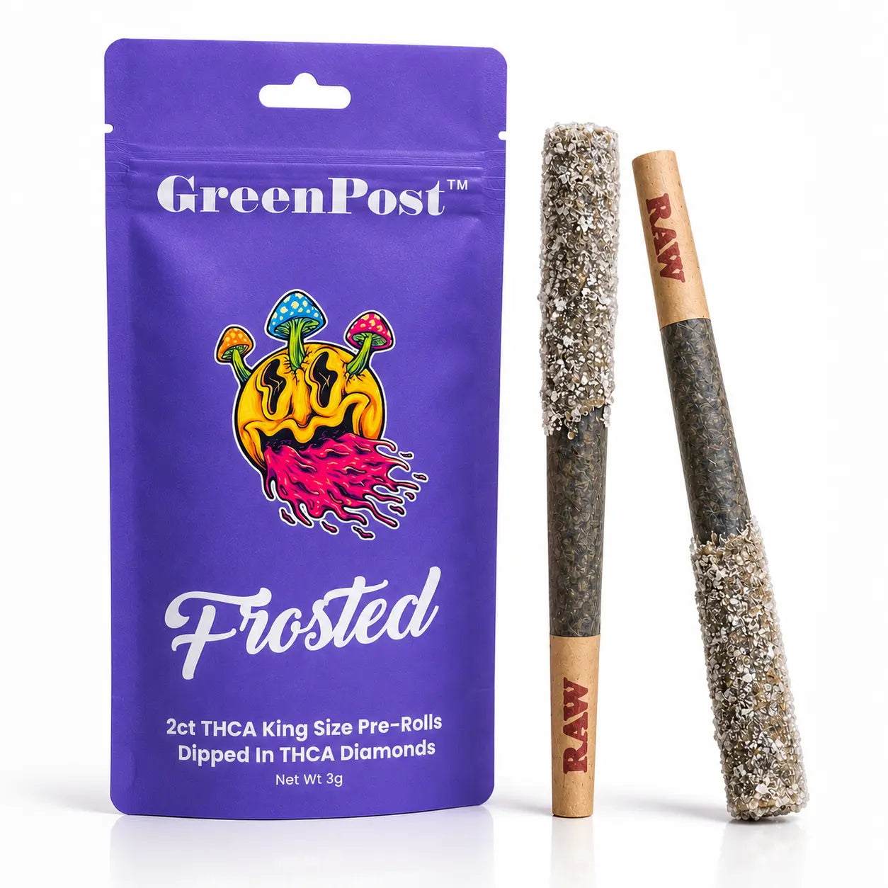 Frosted King-Size: THCA Diamond Pre-Rolls GP Products