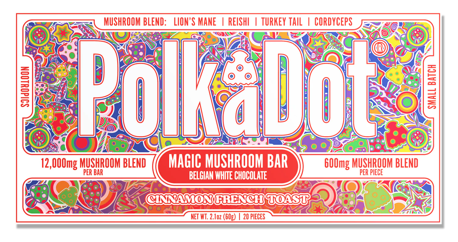 PolkaDot 12g Mushroom Chocolate Bar
