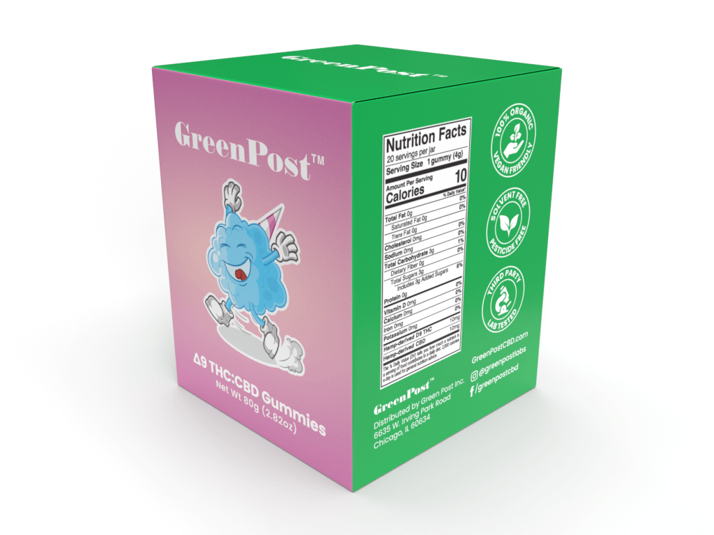 Delta 9 THC Gummies 400mg - GreenPost CBD - www.GreenPostCBD.com