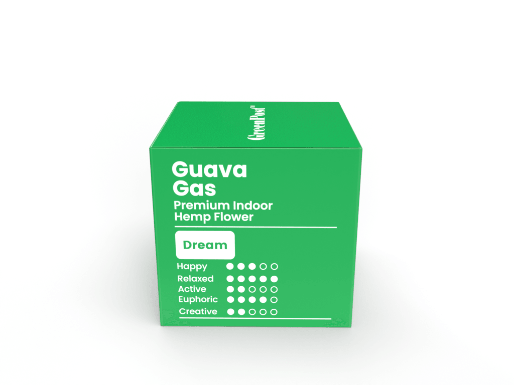 Guava Gas THCA Flower (Indica) - GreenPost CBD - www.GreenPostCBD.com