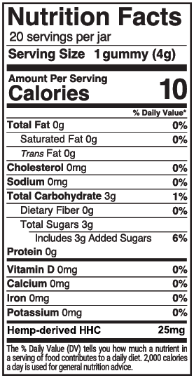 Vegan HHC Gummies (500mg & 1000mg)