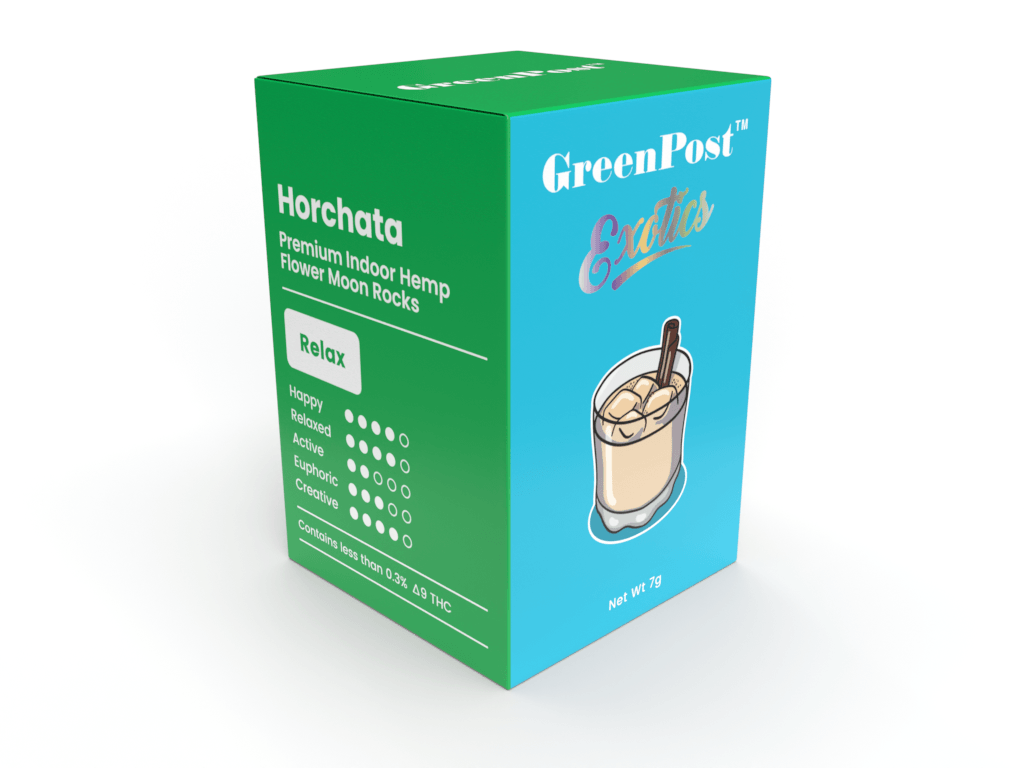 Horchata Delta 8 + HHC Moon Rocks - GreenPost CBD - www.GreenPostCBD.com