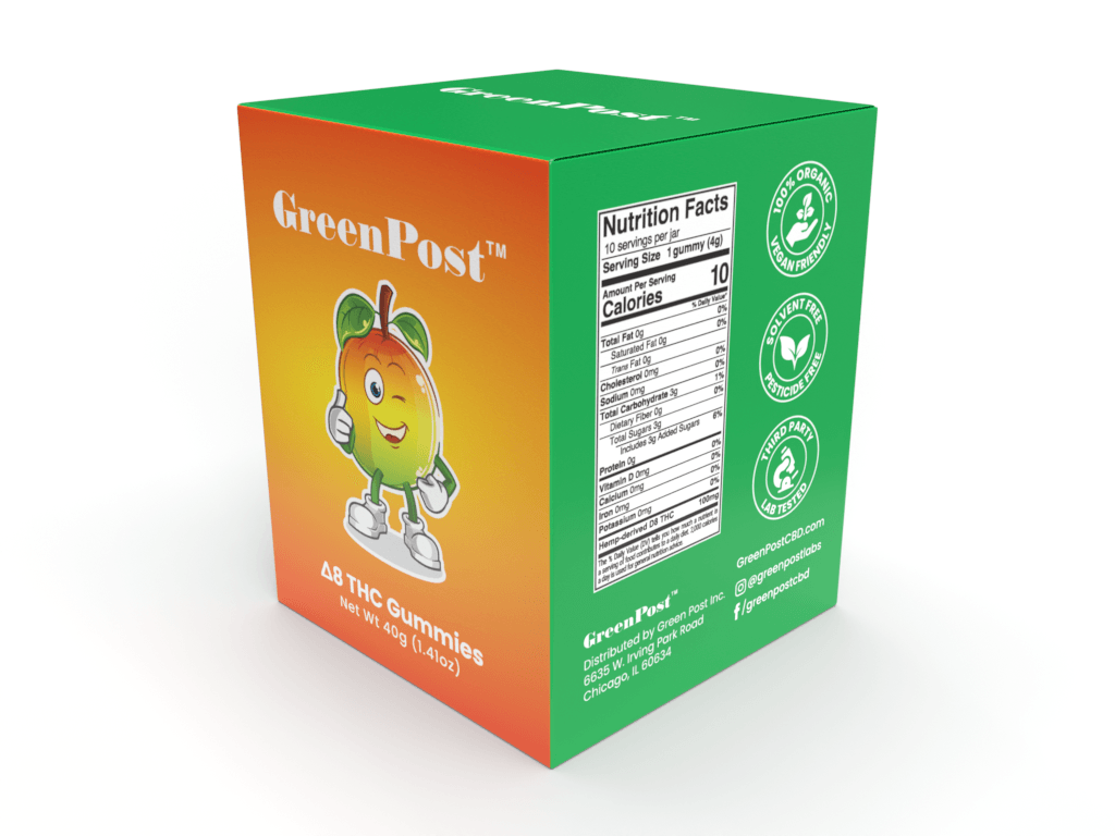 Delta 8 Gummies - GreenPost CBD - www.GreenPostCBD.com