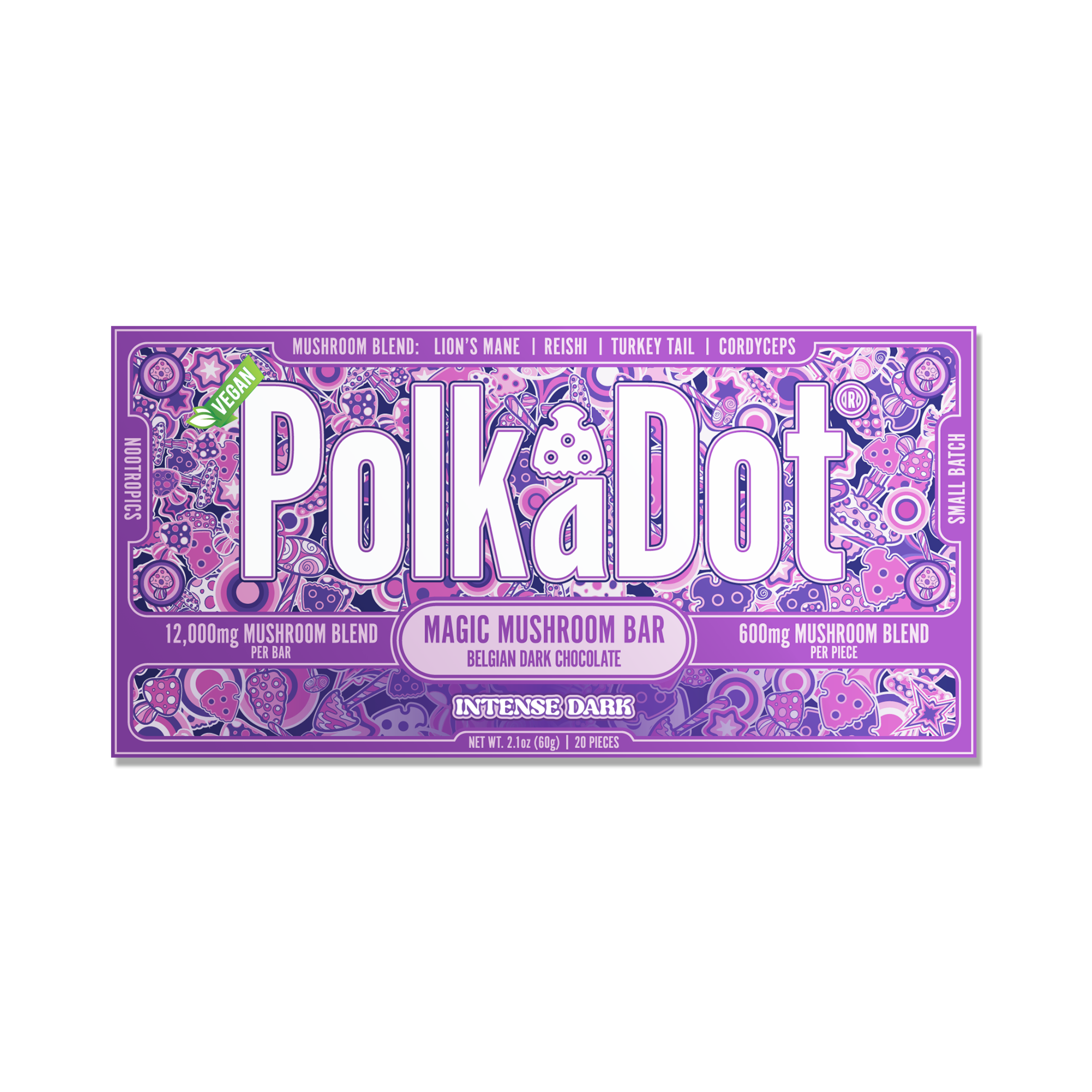 Polka Dot Mushroom Edibles — Chocolate Bars, Gummies and Tablets