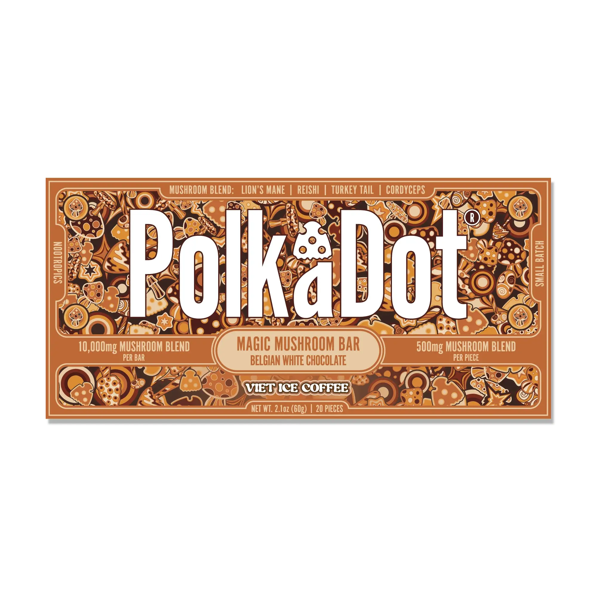 PolkaDot Mushroom Chocolate Bars