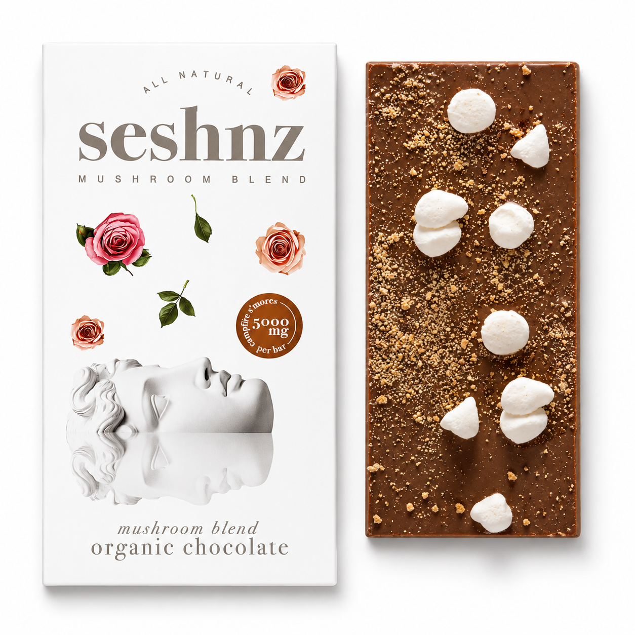 Seshnz Mushroom Chocolate Bar Campfire S’mores