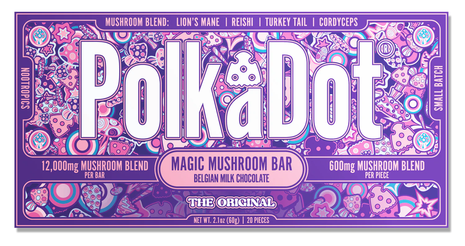 PolkaDot 12g Mushroom Chocolate Bar