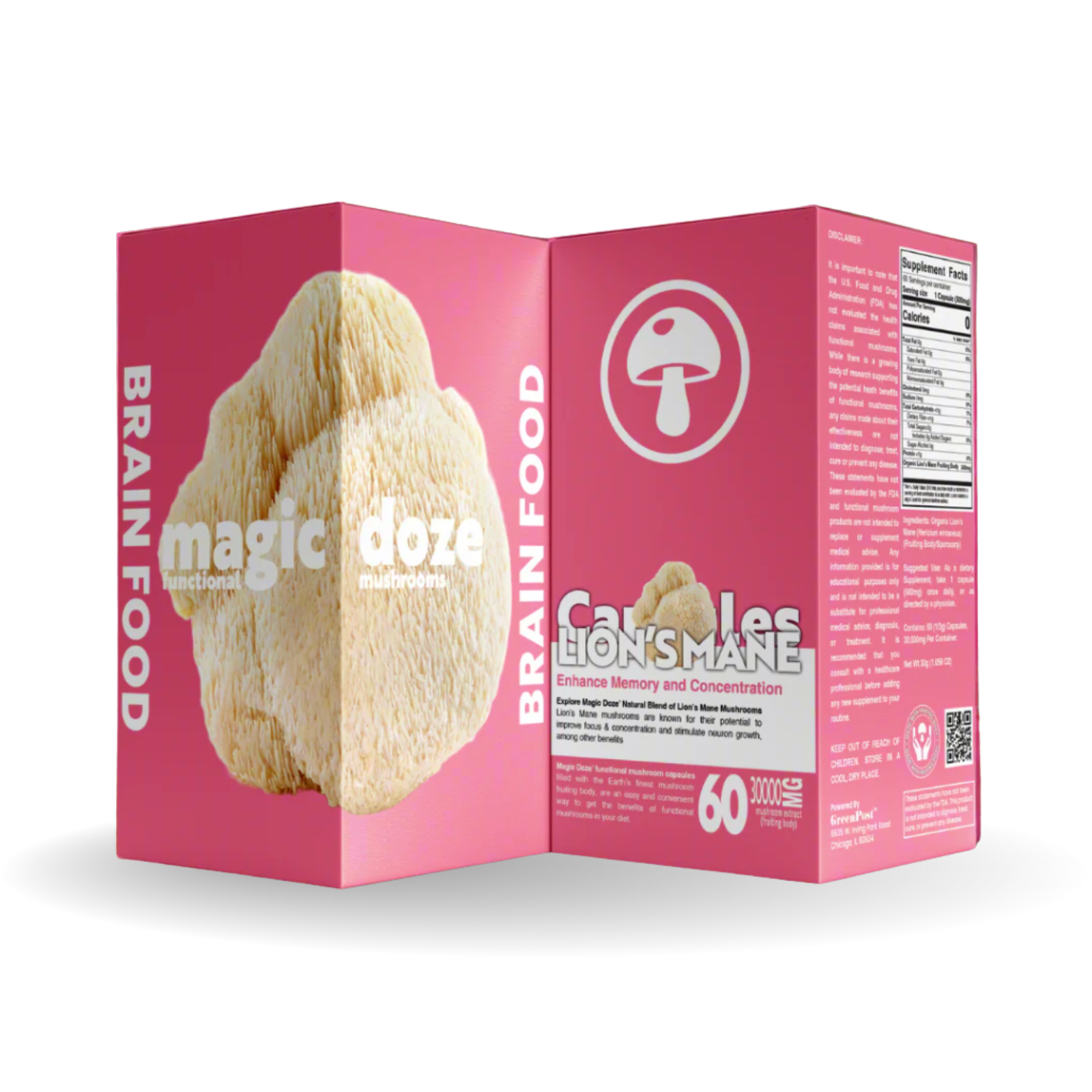 Lion's Mane Capsules - Brain Food by Magic Doze™
