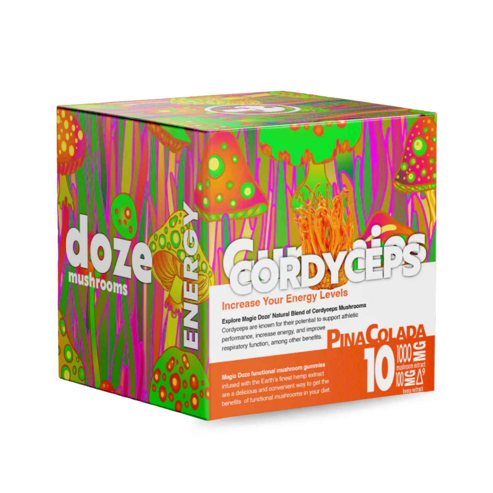 Cordyceps Gummies with Delta 9 THC (Pina Colada) - Energy by Magic Doze™