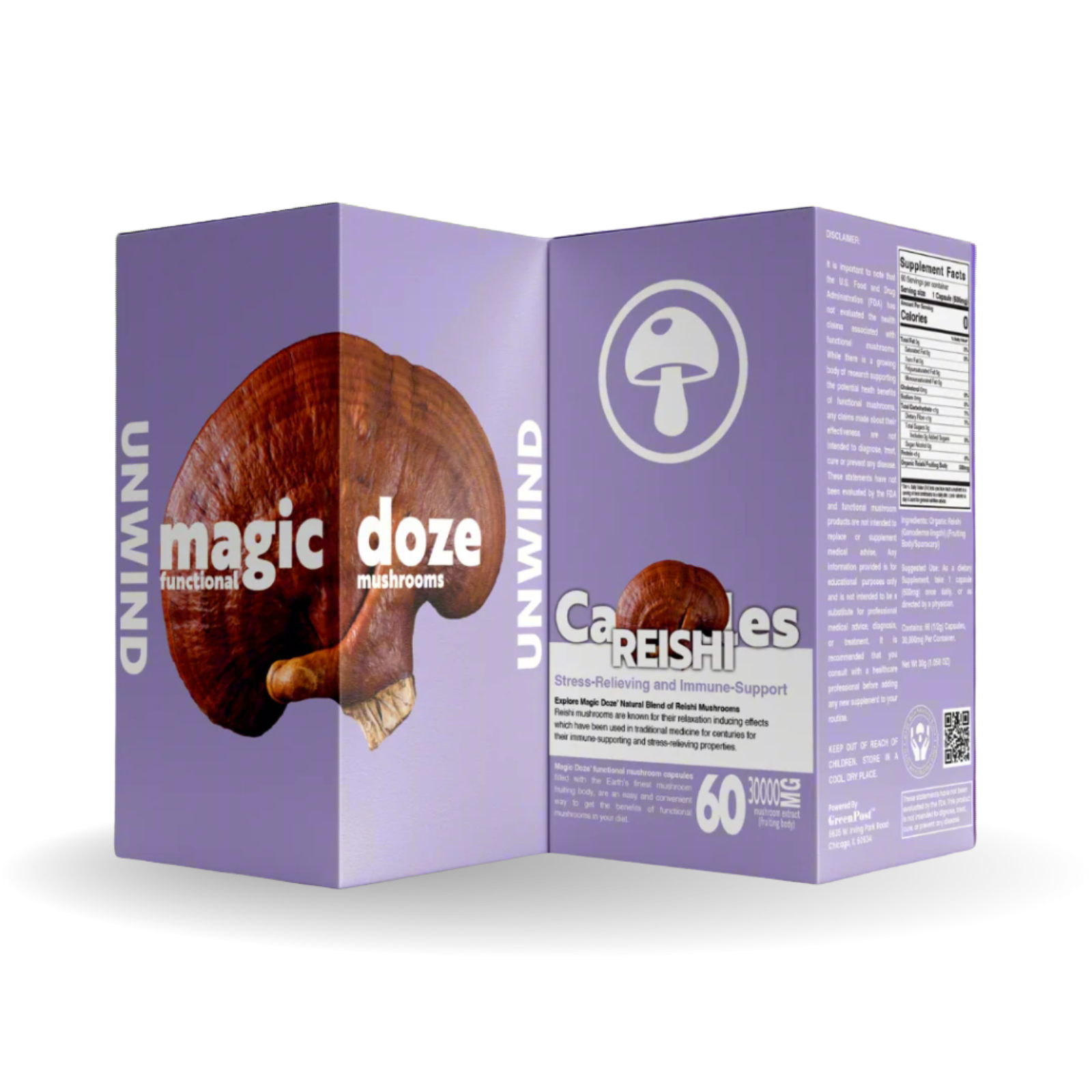 Reishi Capsules - Unwind by Magic Doze™