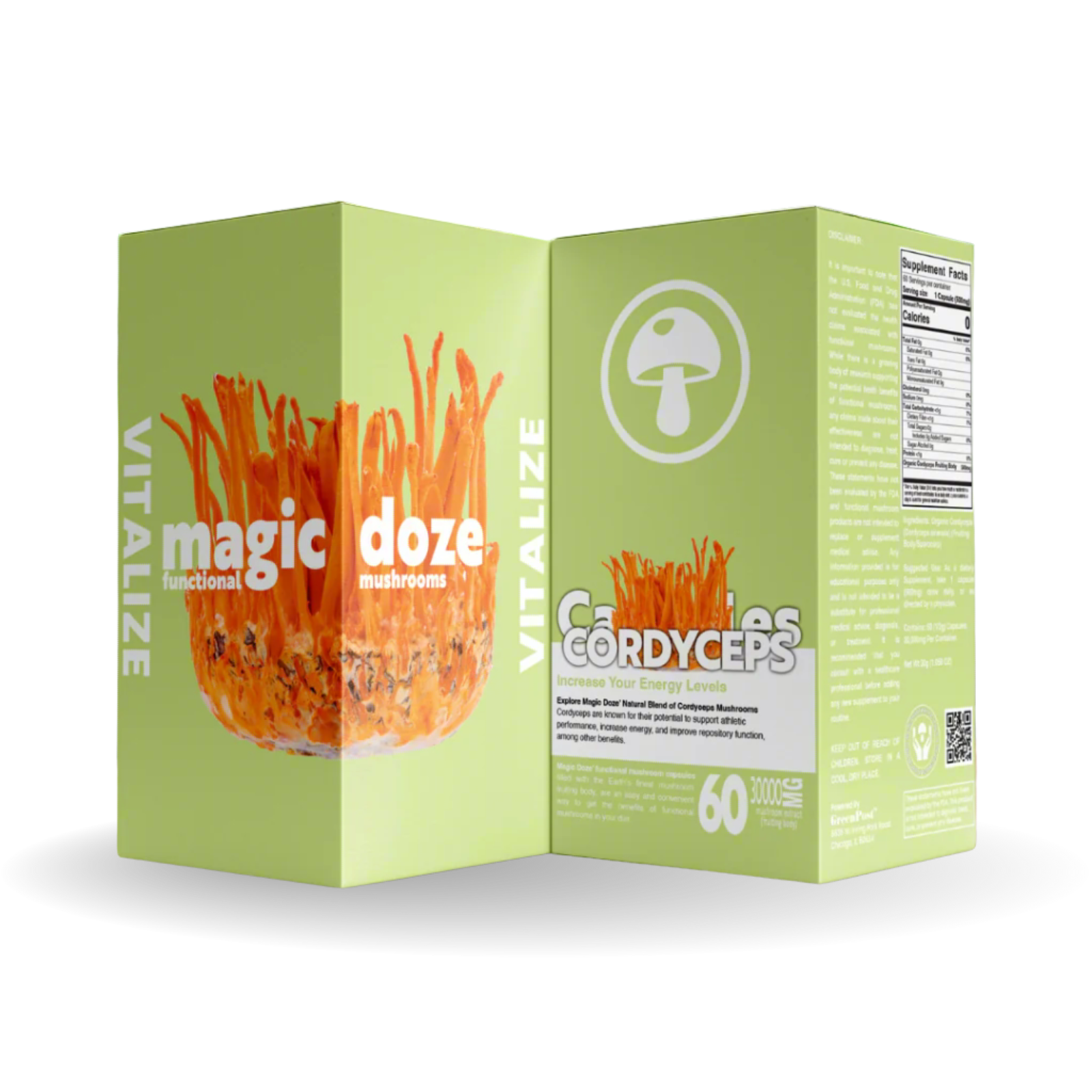 Cordyceps Capsules - Vitalize by Magic Doze™