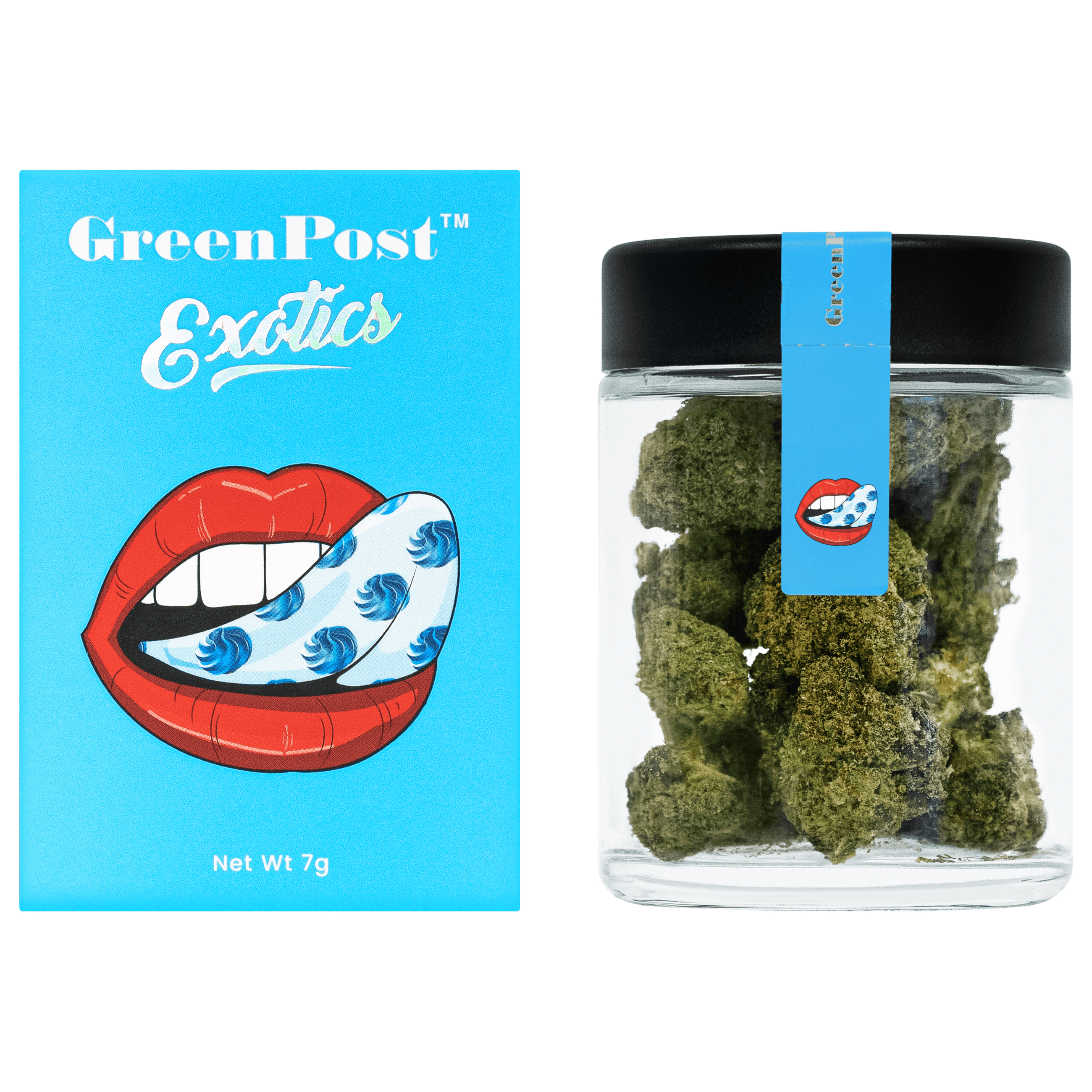 Blue Meringue (Hybrid) - GreenPost CBD - www.GreenPostCBD.com