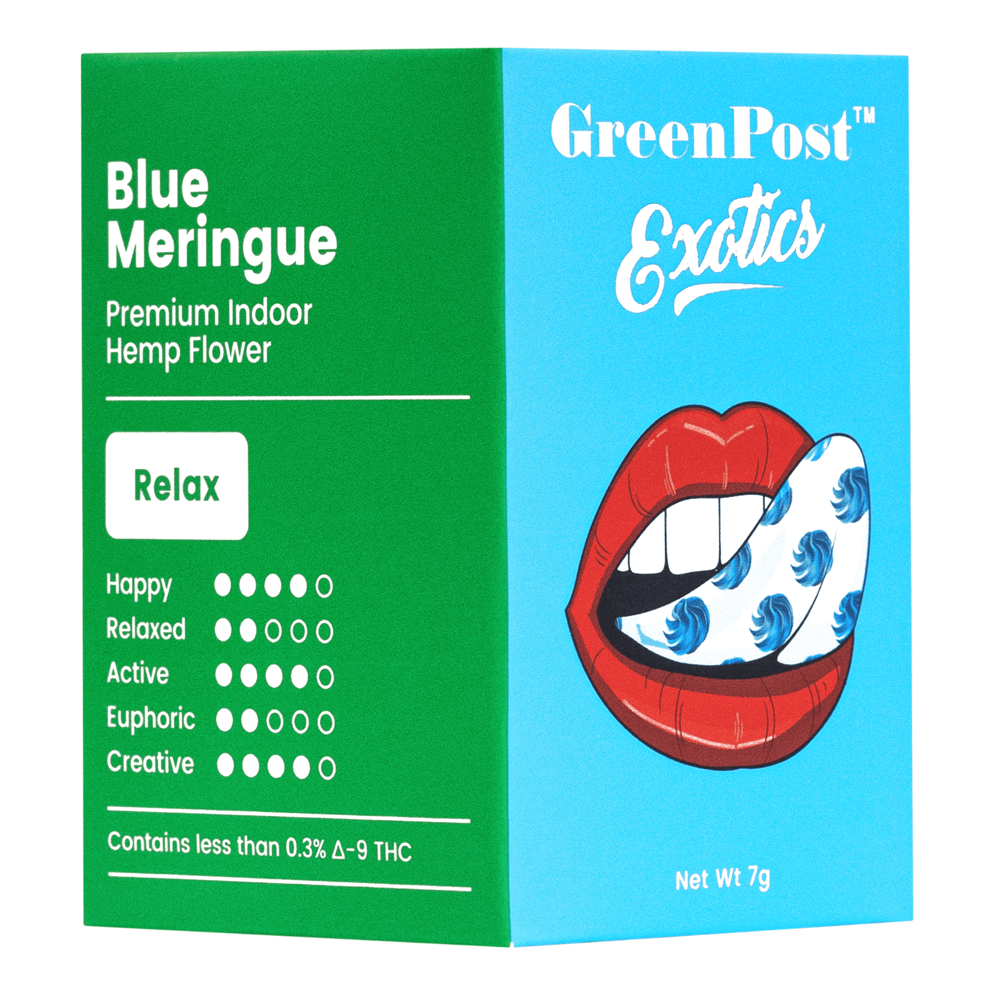 Blue Meringue (Hybrid) - GreenPost CBD - www.GreenPostCBD.com