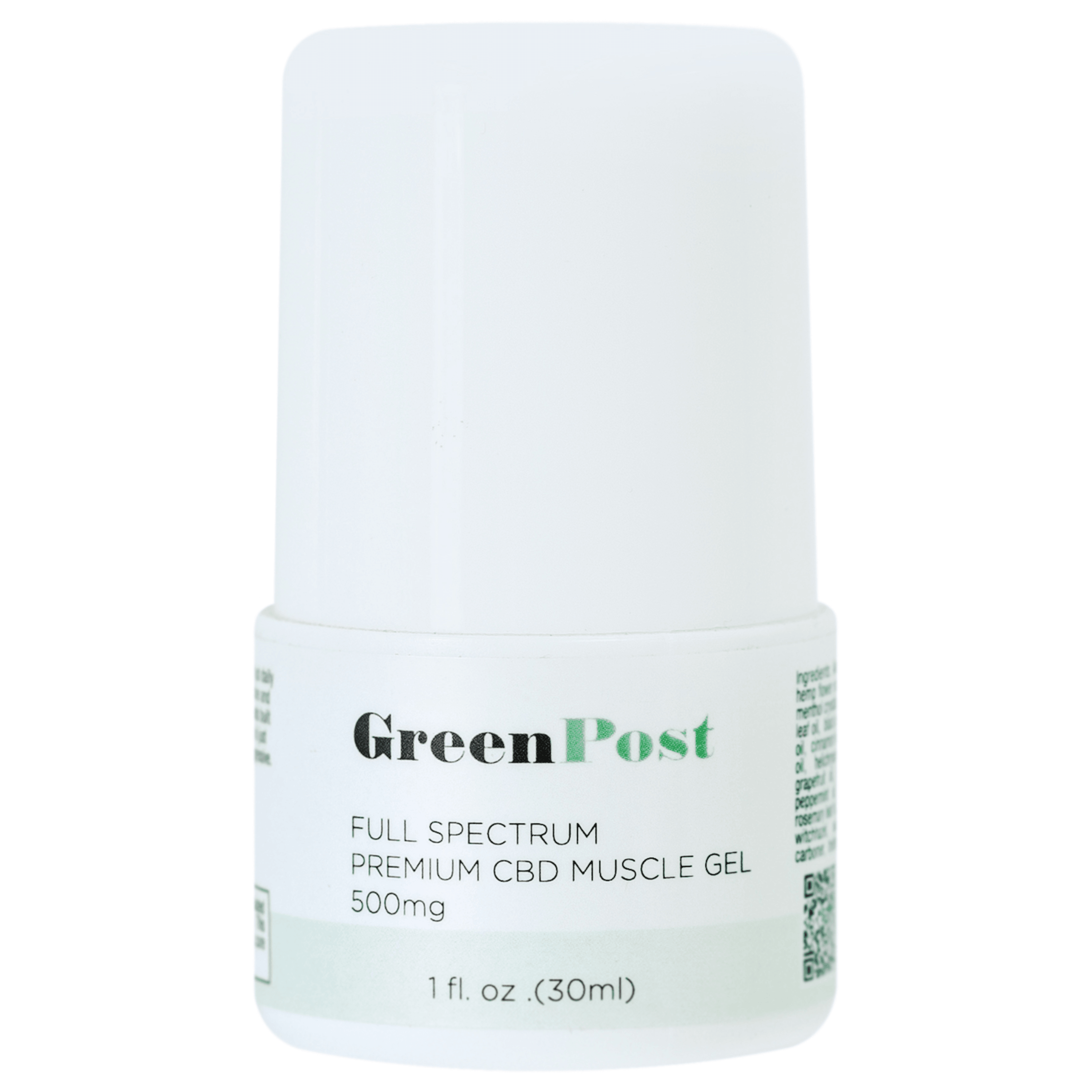 CBD Muscle Gel 500MG - GreenPost CBD - www.GreenPostCBD.com