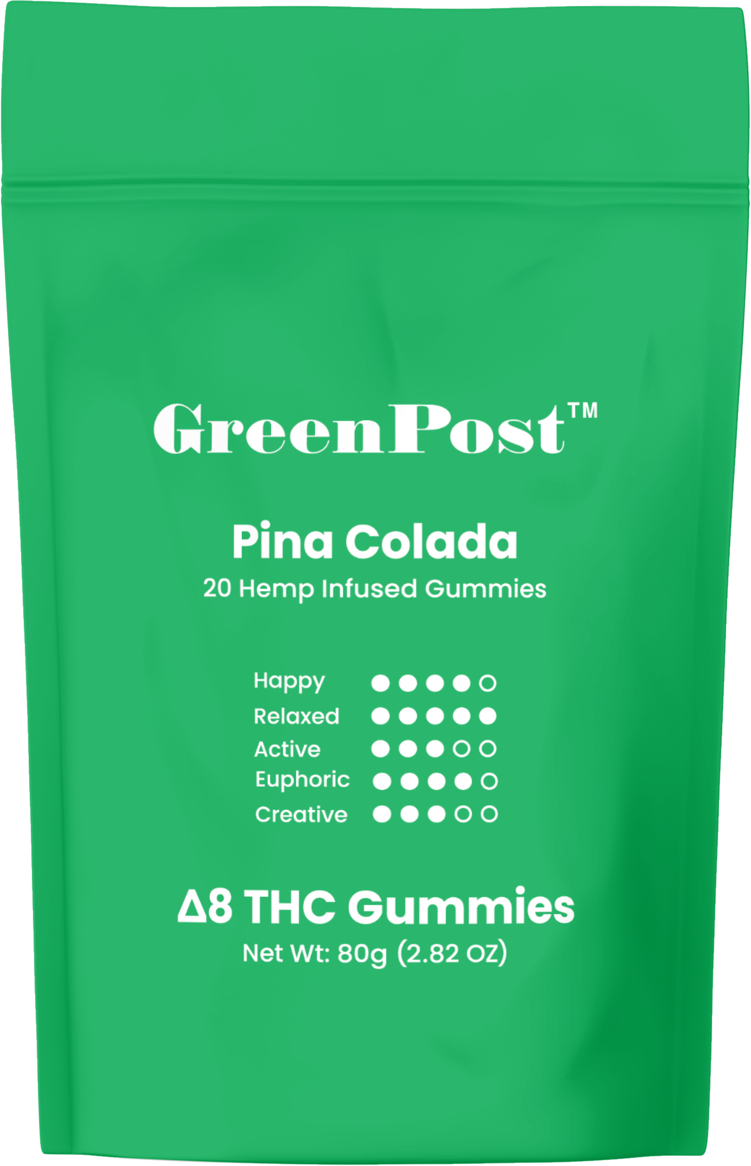 D8 Gummies Vegan 500mg - Pina Colada