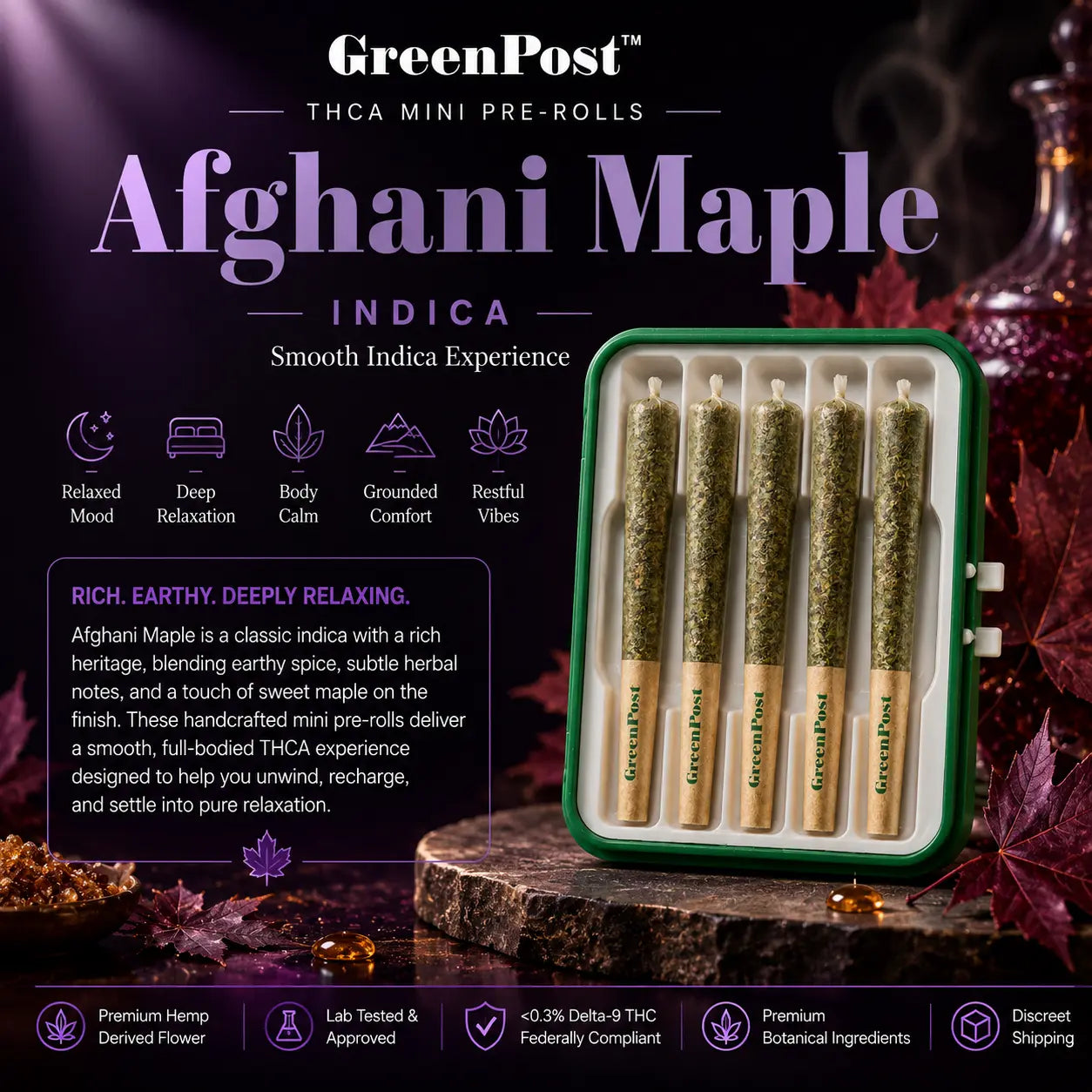 GreenPost THCA Pre-Rolls – Mini 5ct