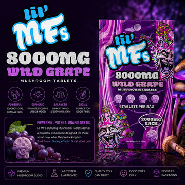 Lil MF's Mushroom Tablets 8000mg – 4ct Mushroom Edibles - GreenPost