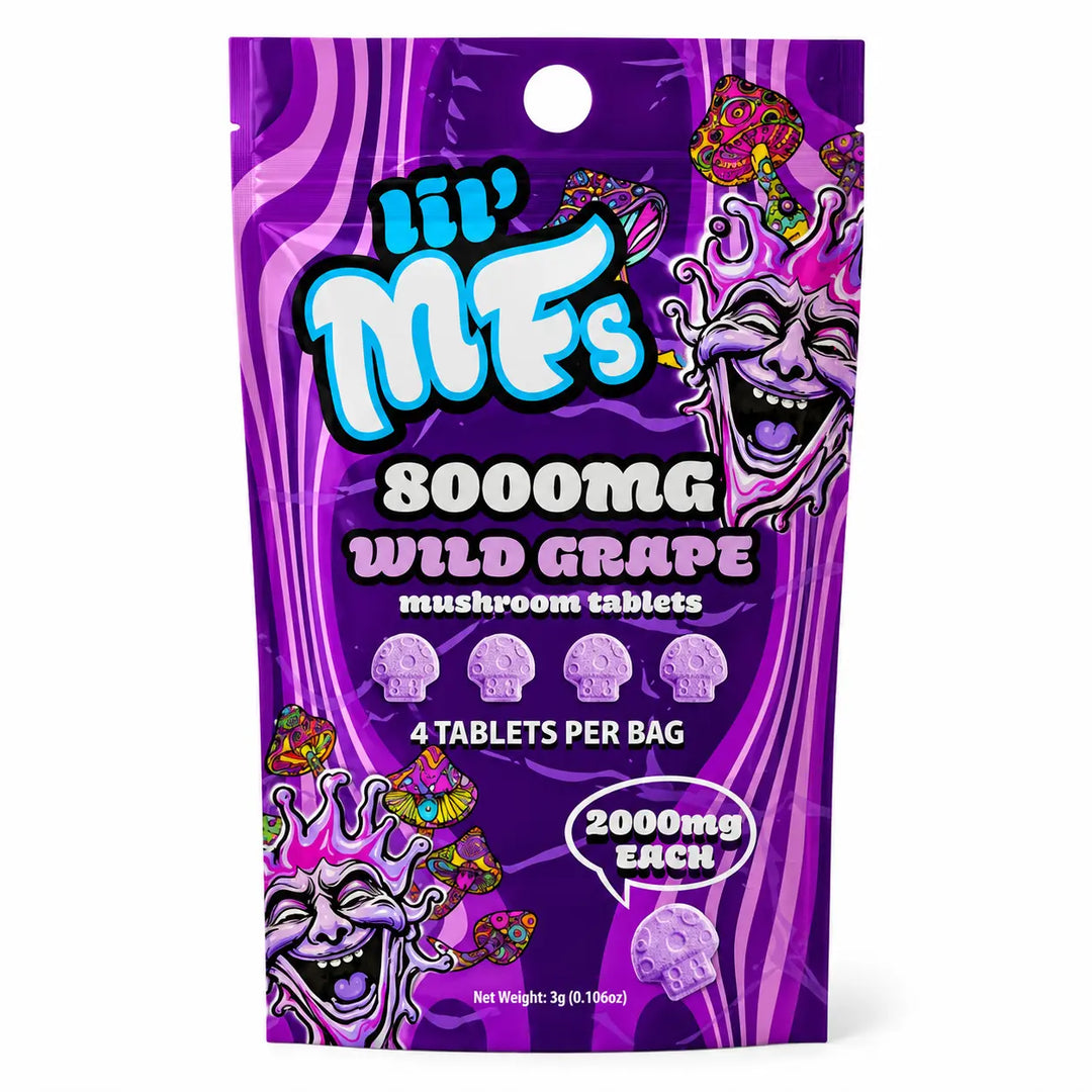 drug store's fu-ai まとめて Lil MF's Mushroom Tablets 8000mg – 4ct Mushroom Edibles - GreenPost