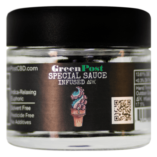Delta 8 THC Special Sauce (Indica) - GreenPost CBD - www.GreenPostCBD.com