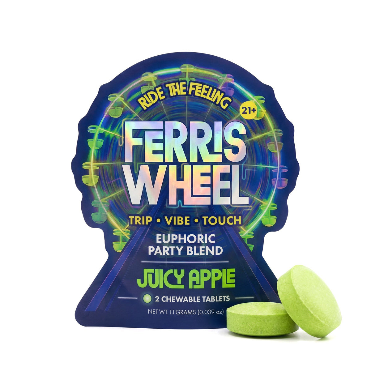 Ferris Wheel Euphoric Party Blend Juicy Apple 2 chewable tablets
