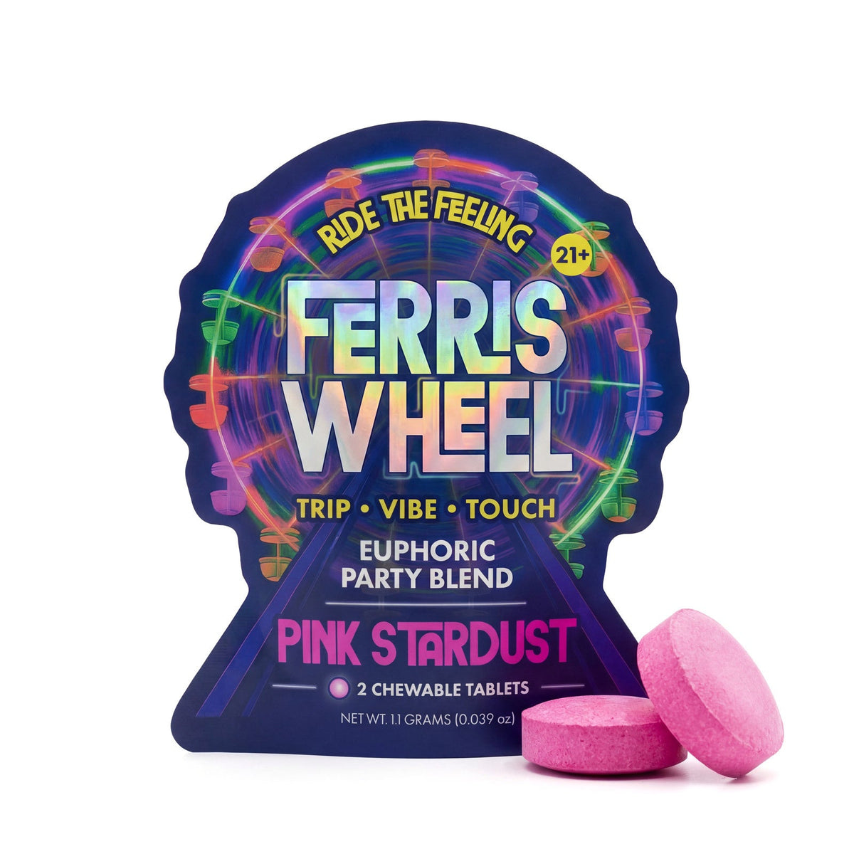 Ferris Wheel Euphoric Party Blend Pink Stardust 2 chewable tablets