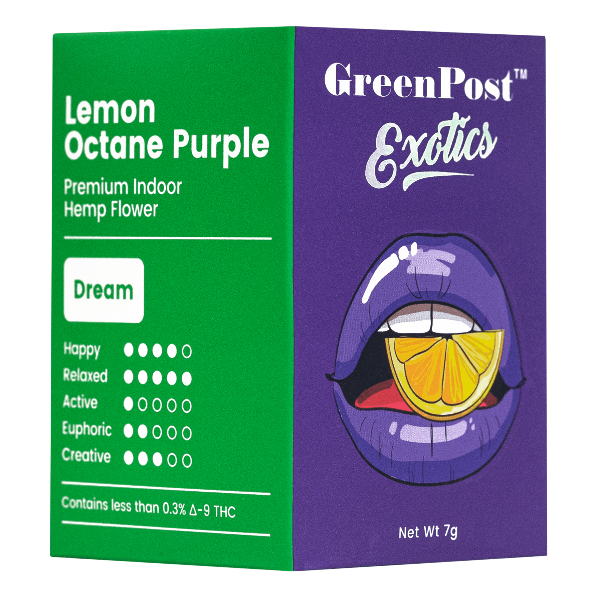 Lemon Octane Purple (Indica) - GreenPost CBD - www.GreenPostCBD.com