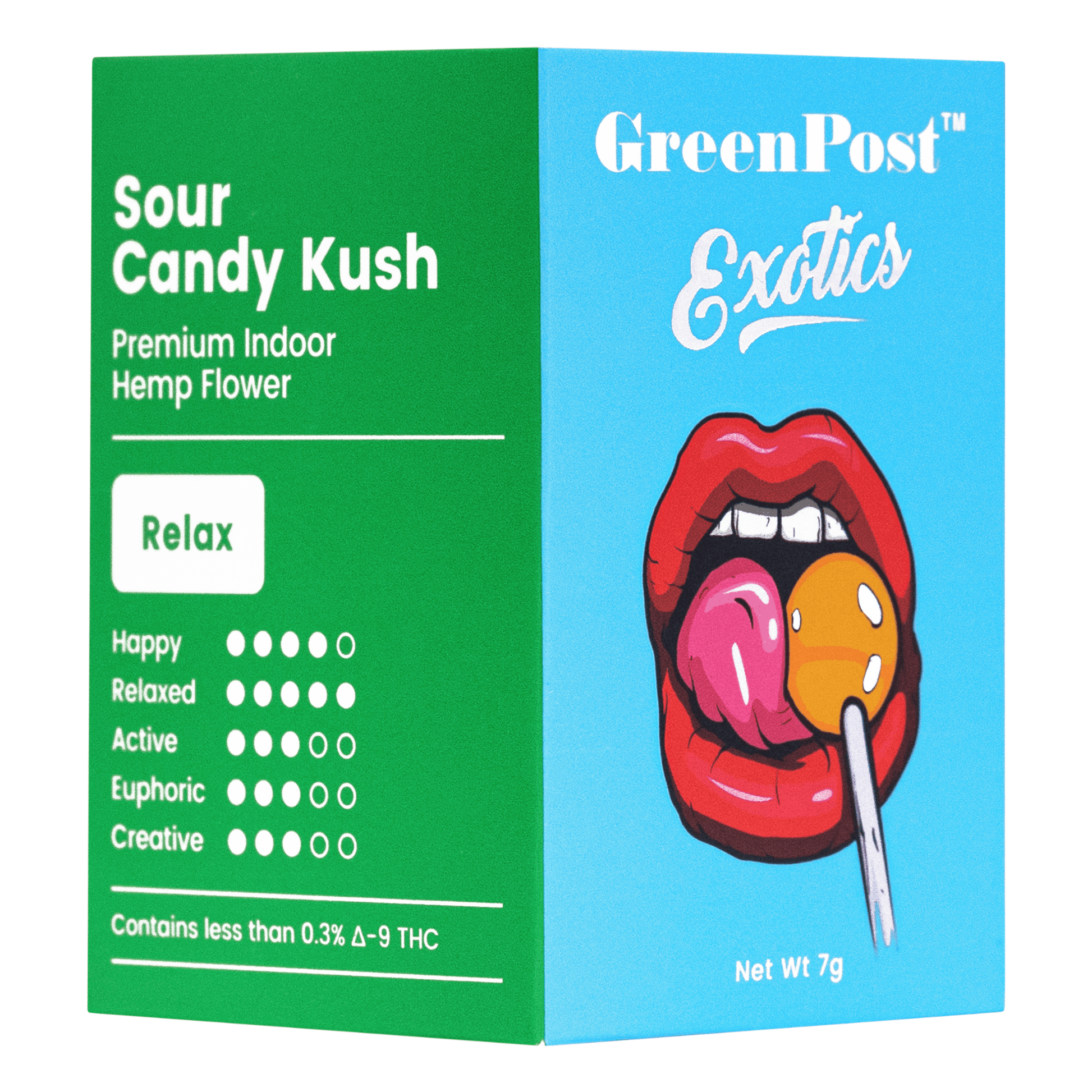 Sour Candy Kush (Hybrid) - GreenPost CBD - www.GreenPostCBD.com