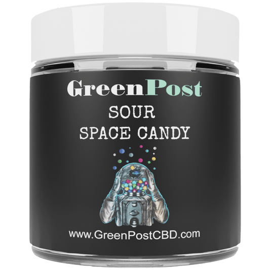 Sour Space Candy (Hybrid) - GreenPost CBD - www.GreenPostCBD.com