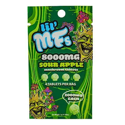 Lil MF's Mushroom Tablets 8000mg – 4ct Mushroom Edibles