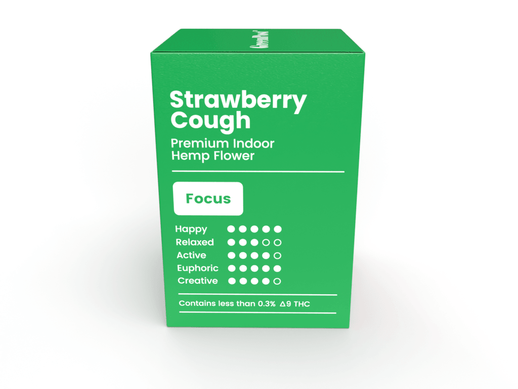 Strawberry Cough CBD Flower - GreenPost CBD - www.GreenPostCBD.com