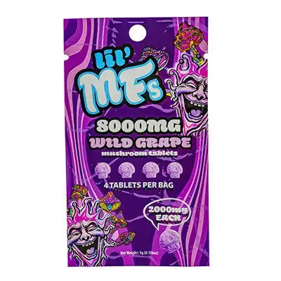 Lil MF's Mushroom Tablets 8000mg – 4ct Mushroom Edibles