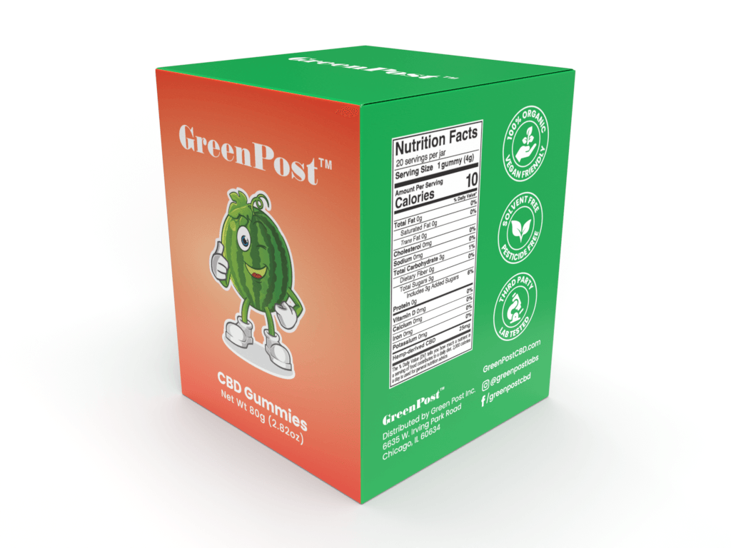 Full Spectrum CBD Gummies 500 mg - GreenPost CBD - www.GreenPostCBD.com