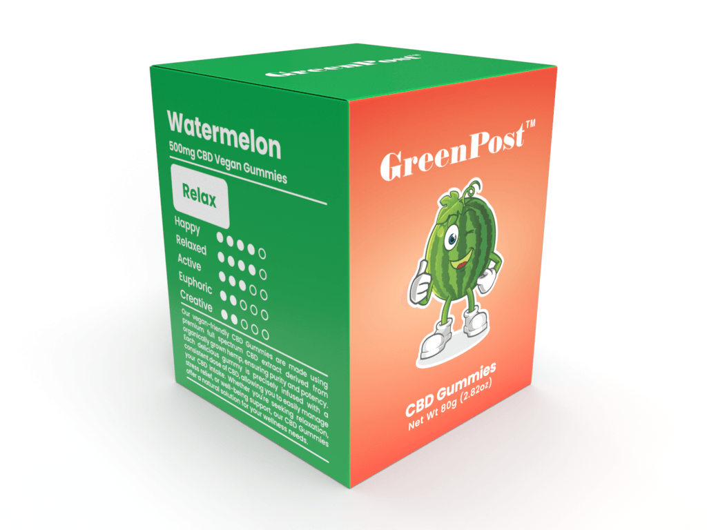 Full Spectrum CBD Gummies 500 mg - GreenPost CBD - www.GreenPostCBD.com